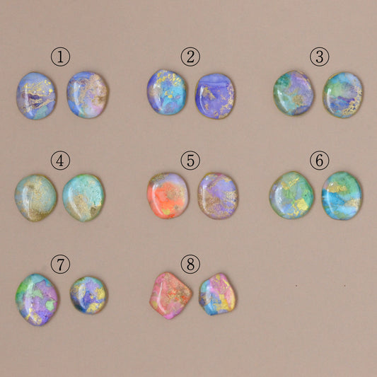 Fluid Art Stud Earrings– Echo